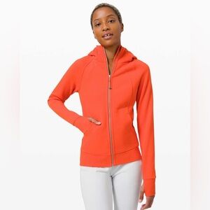 Lululemon Scuba Hoodie Light Cotton Fleece in Orange Brick